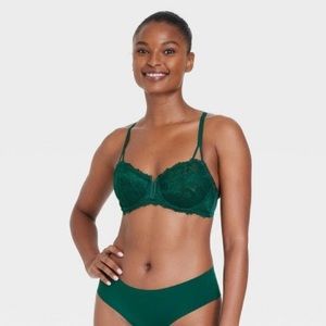 Target - Unlined Balconette Bra - Auden Teal Green 36A